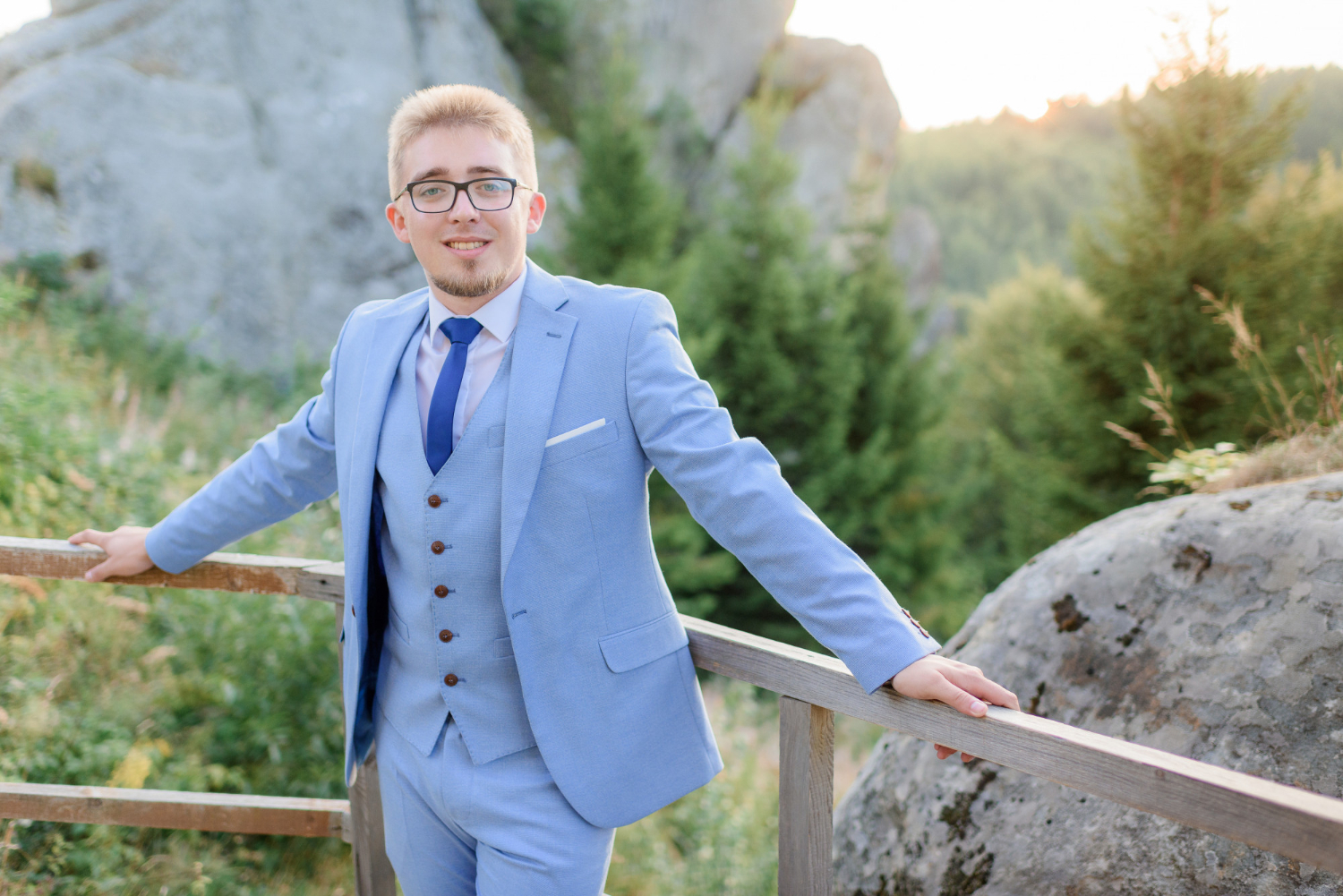 Man wearing light blue suit | Complete Fire And Security Solutions